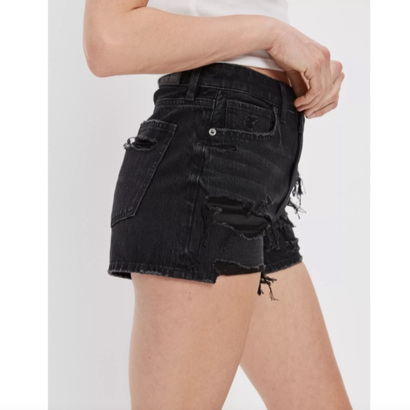 NEW AE Denim Mom Short in Black - size16 - Picture 2 of 5